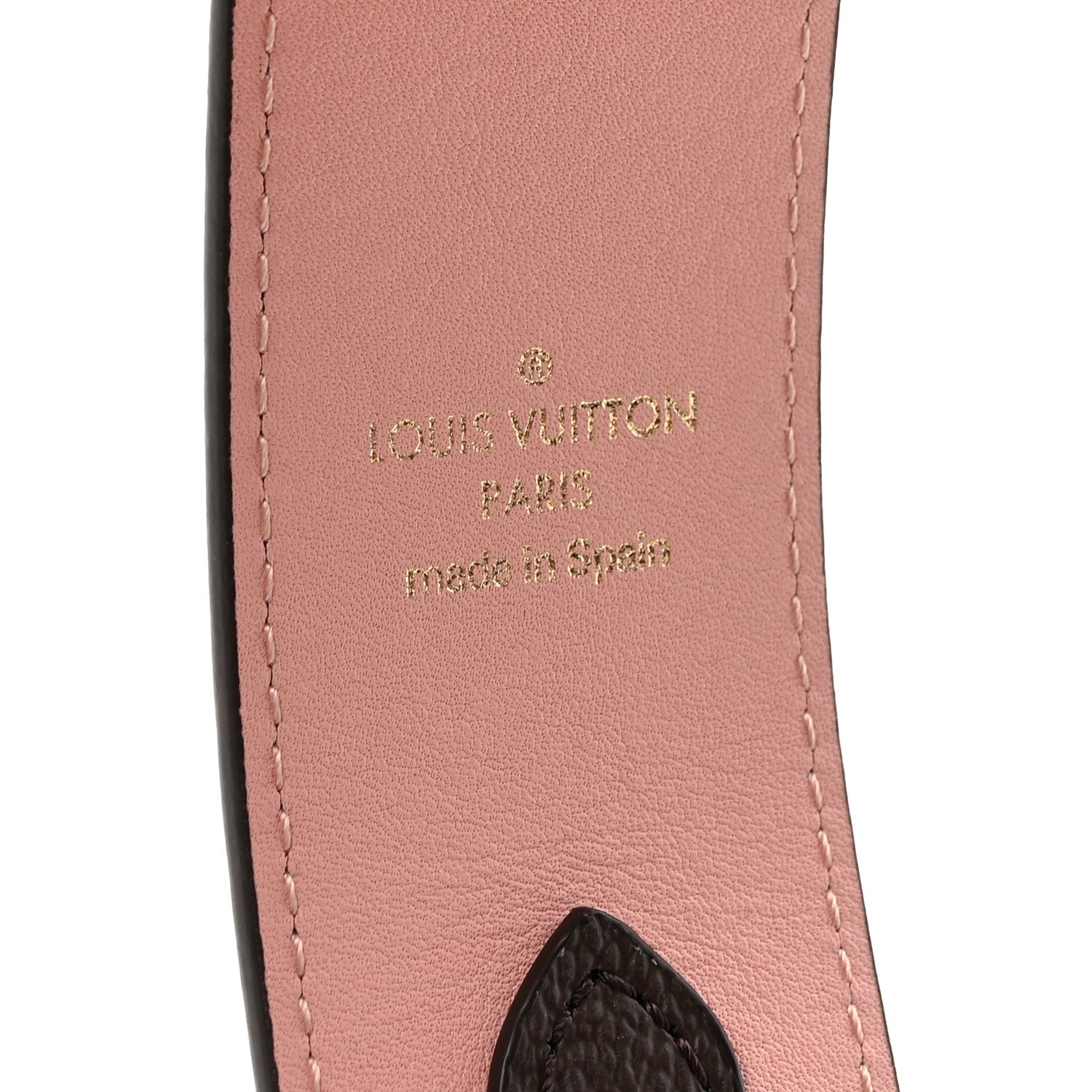 Louis Vuitton Monogram Bandouliere Shoulder Strap Rose Poudre