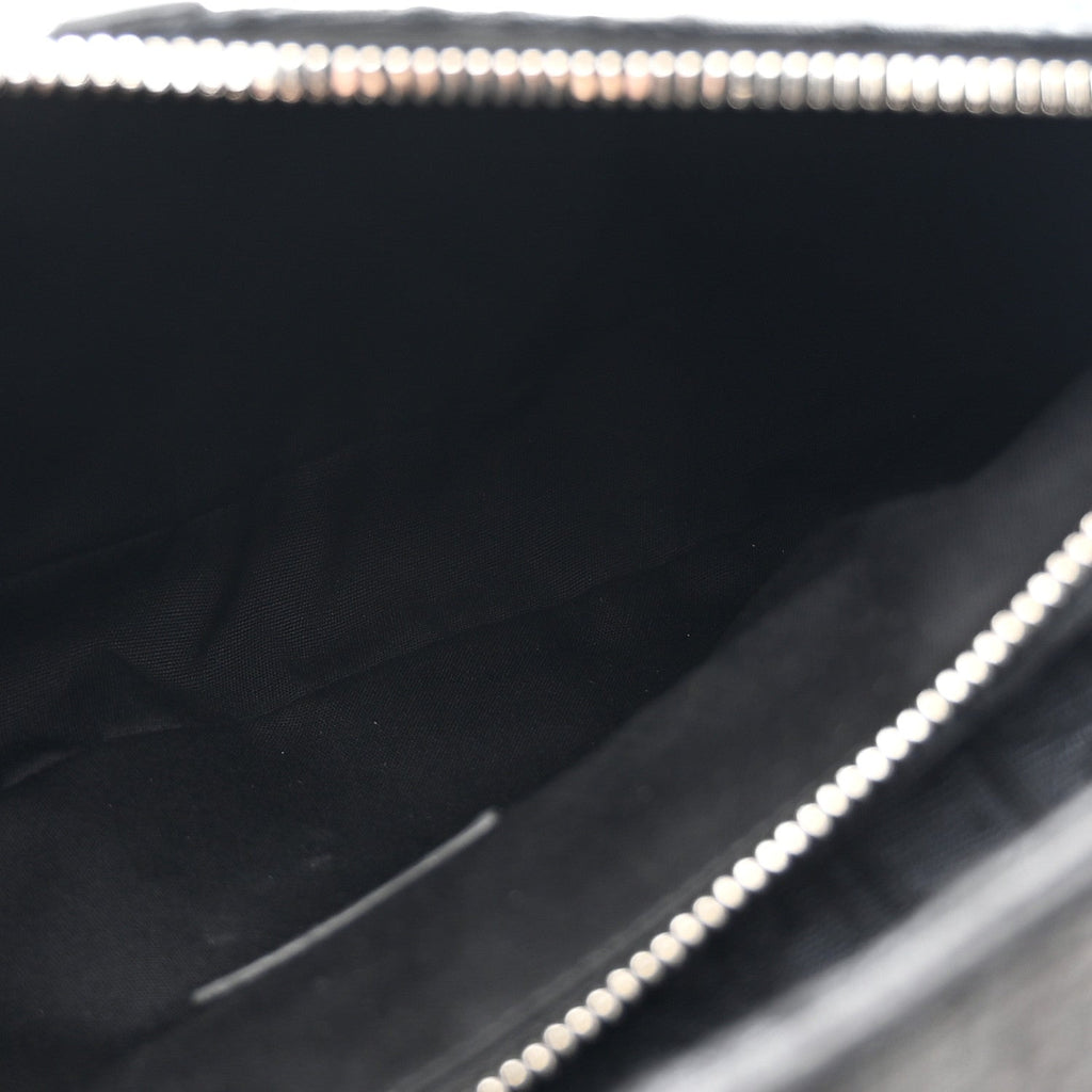 Christian Dior Oblique Mens Saddle Bag Black