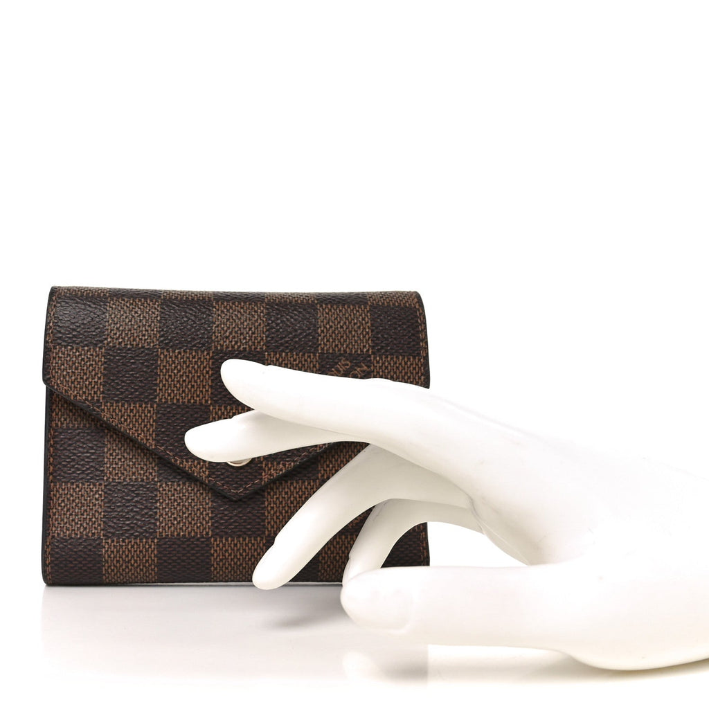 Louis Vuitton Damier Ebene Victorine Wallet Rouge