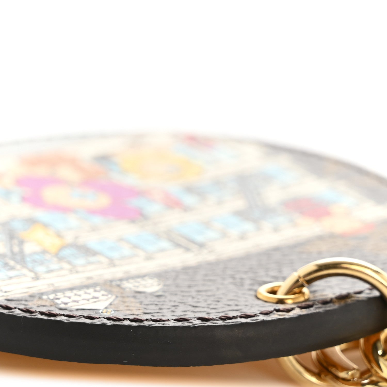 Louis Vuitton Monogram 2022 Christmas Animation New York Soho Bag Charm Key Ring Yellow