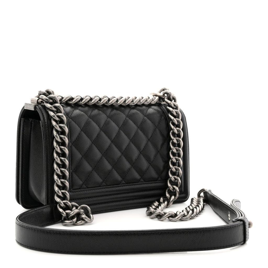 Chanel Caviar Quilted Small Boy Flap Black