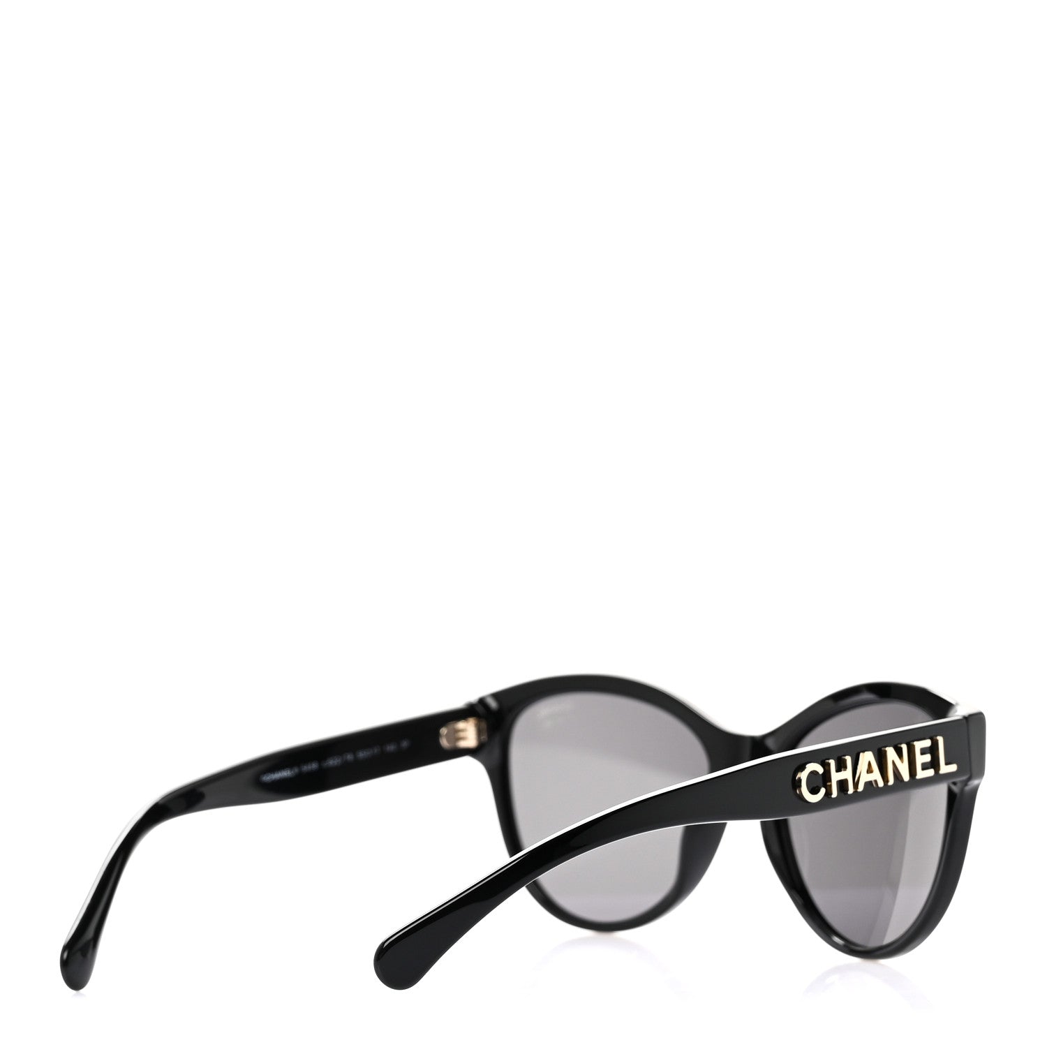 Acetate Pantos Logo Polarized Sunglasses 5458 Black