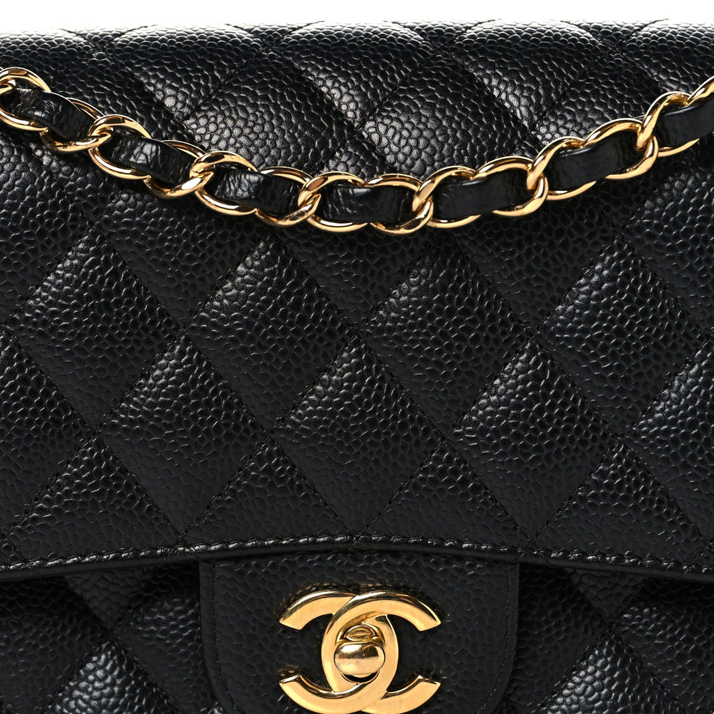 Chanel Caviar Quilted Medium Double Flap Black