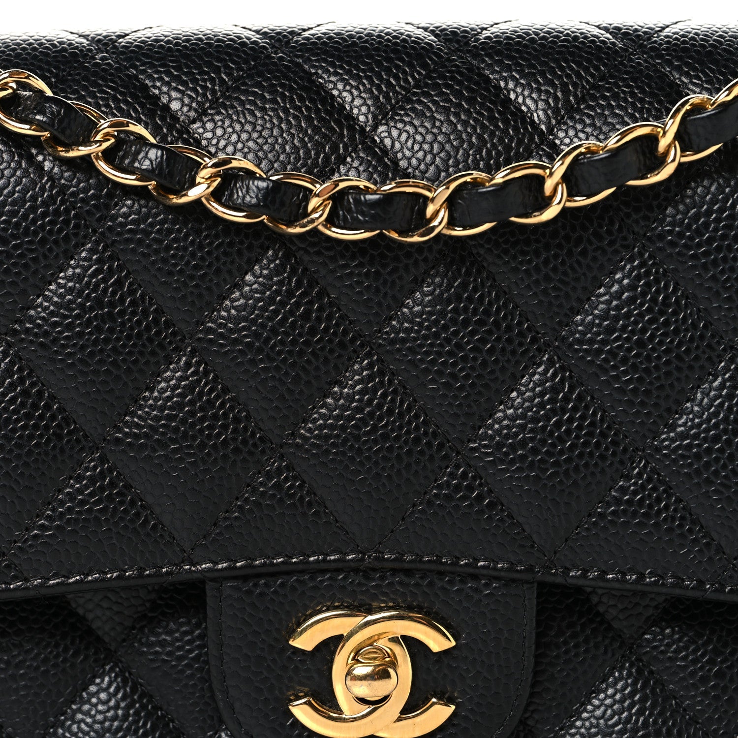 Chanel Caviar Quilted Medium Double Flap Black