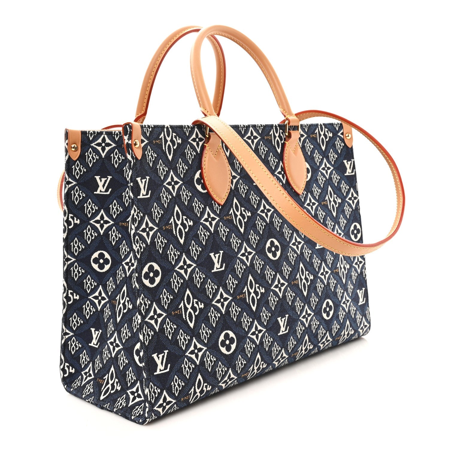 Louis Vuitton Jacquard Since 1854 Onthego MM Blue
