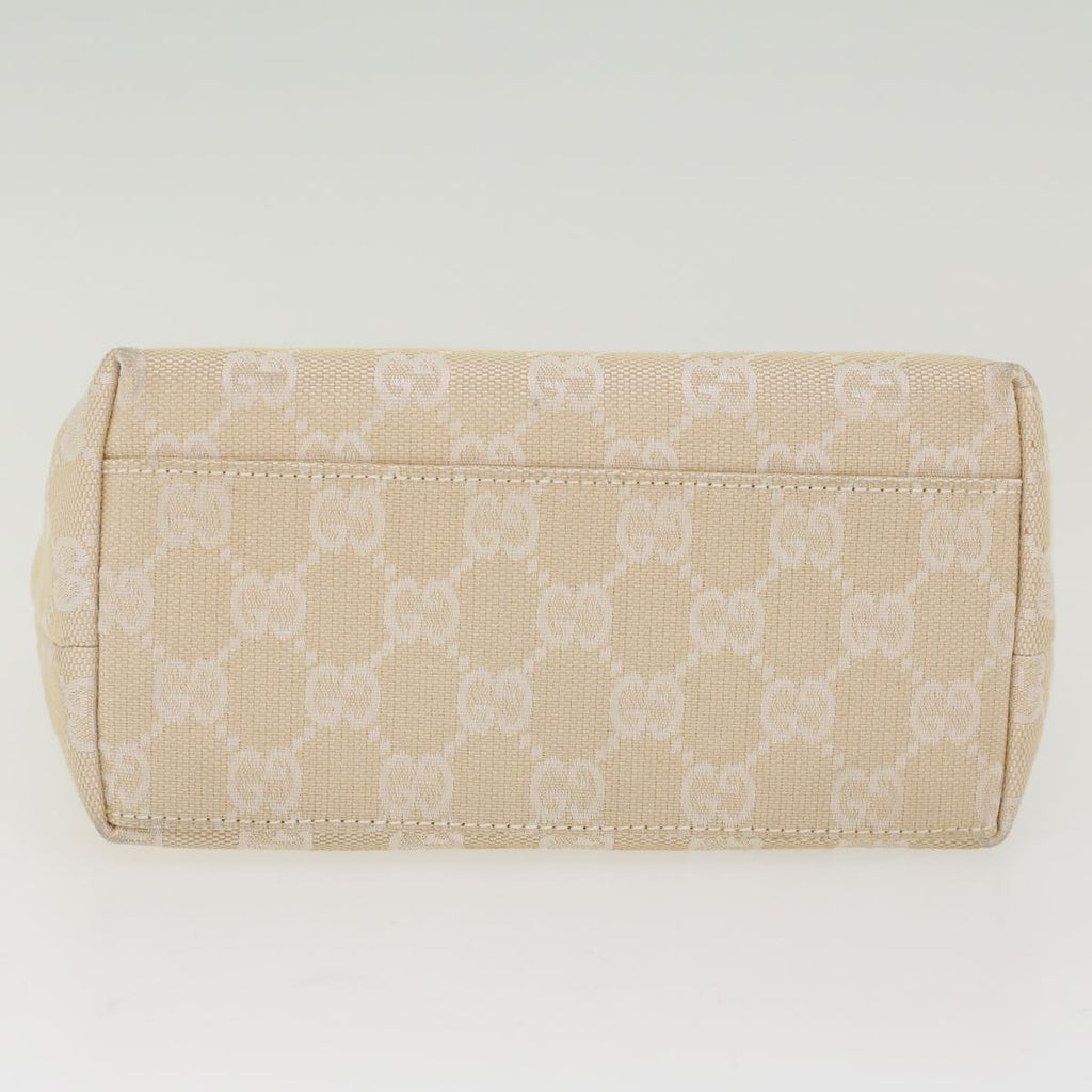 GUCCI GG Canvas Hand Bag Canvas Beige  45852