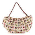 Chanel Canvas Coco Hearts Shoulder Bag Pink
