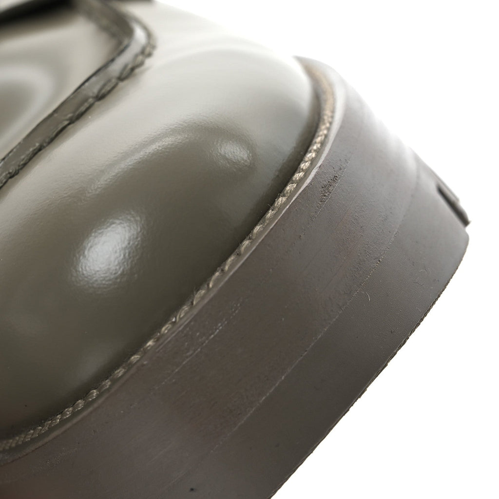 Calfskin Metal CC Loafers 40 Khaki