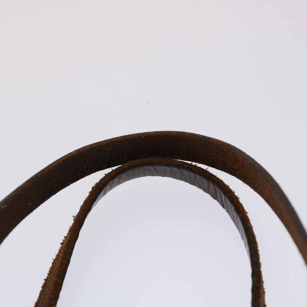 FENDI Zucca Canvas Hand Bag Nylon Brown Black  45877