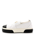 Lambskin Quilted Womens CC Stroll Sneakers 36 White