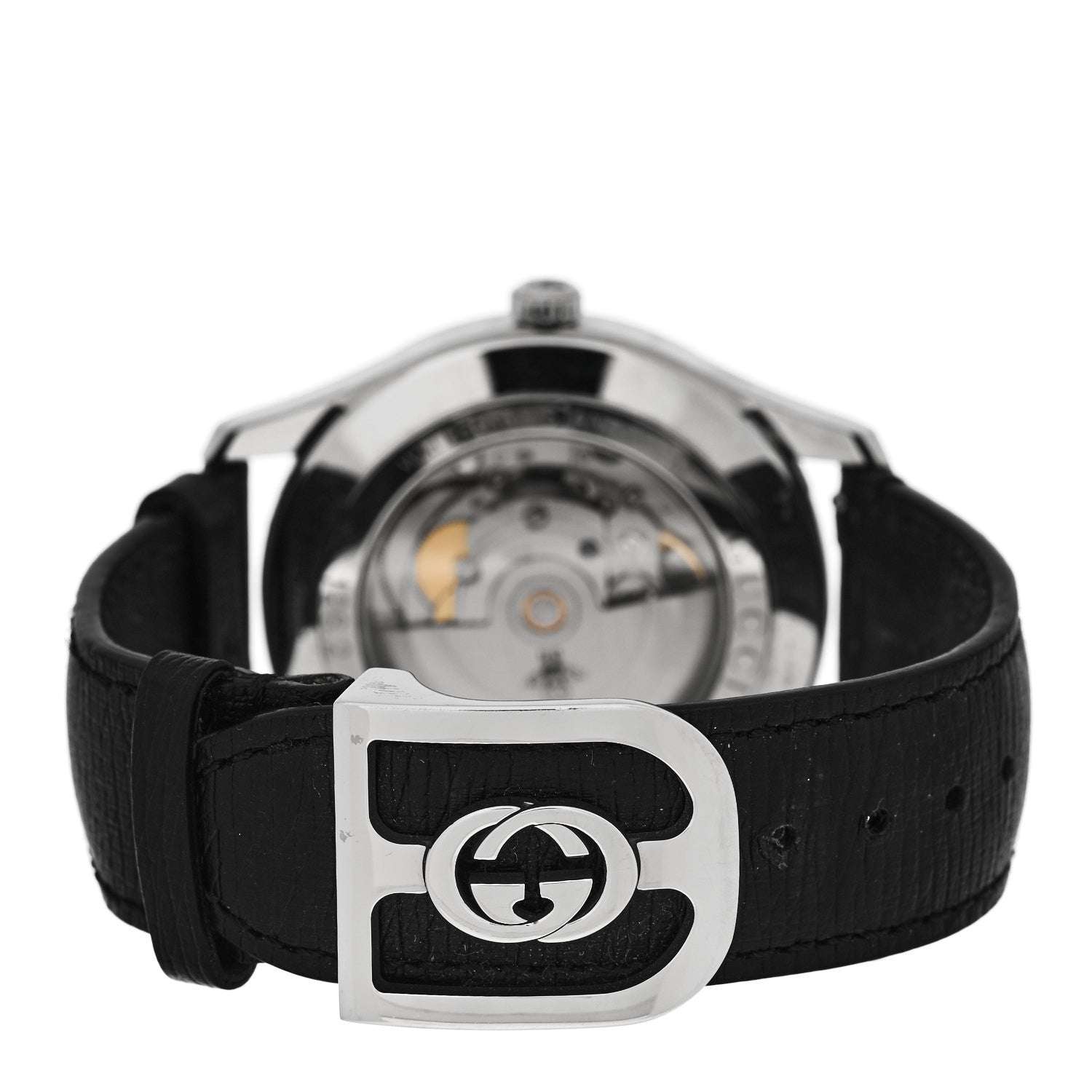 Gucci Stainless Steel Calfskin 42mm G-Timeless Bee Automatic Watch Black