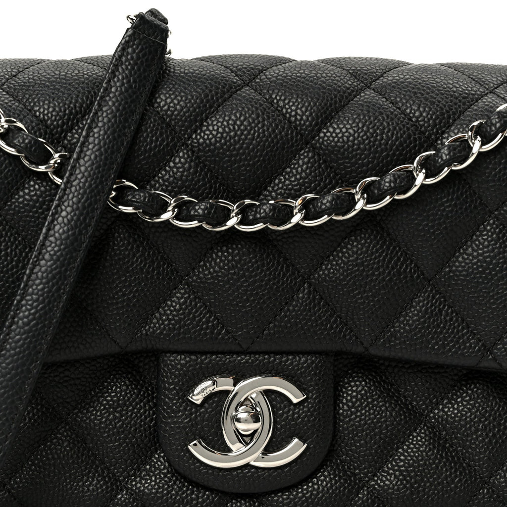 Chanel Caviar Quilted Medium Easy Flap Black