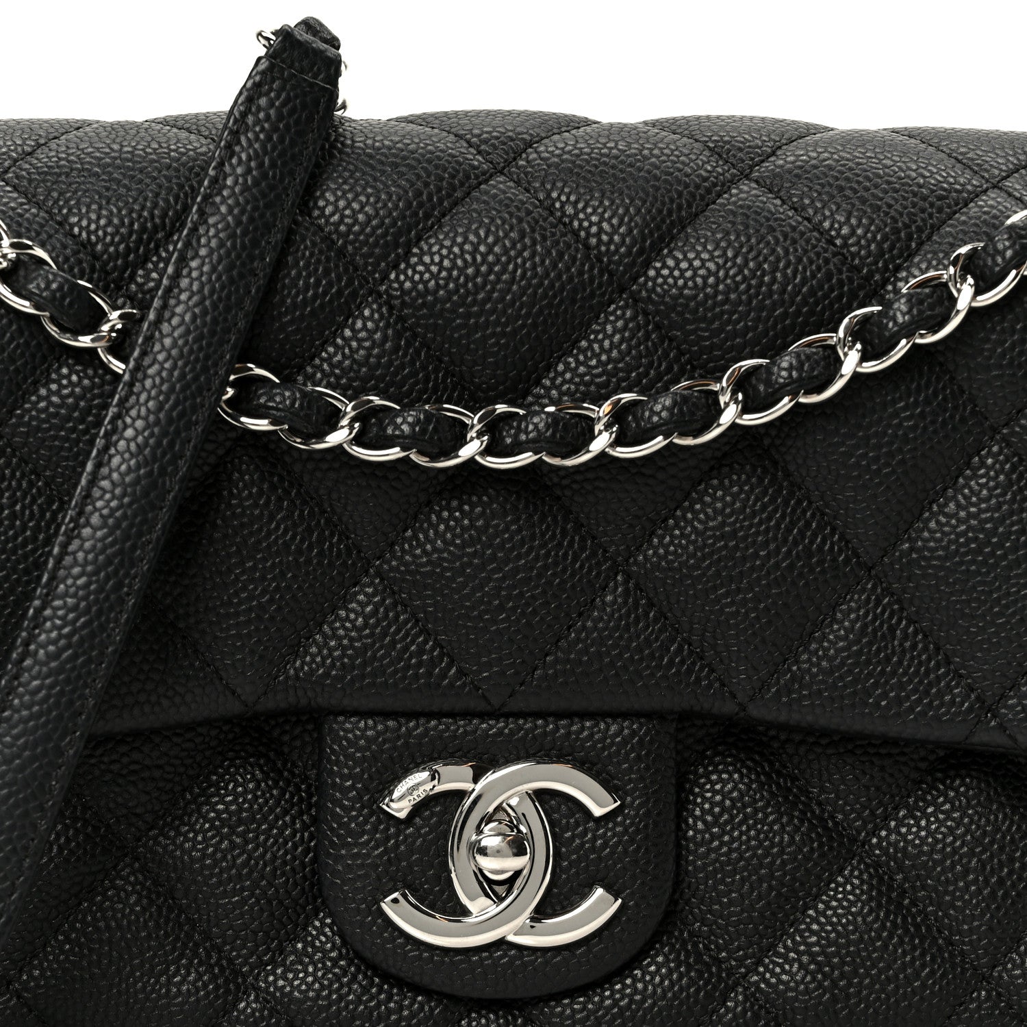 Chanel Caviar Quilted Medium Easy Flap Black