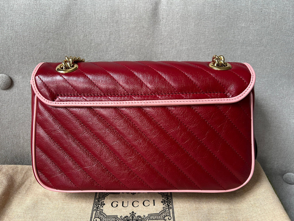Gucci GG Torchon Pink Marmont Small Shoulder Bag