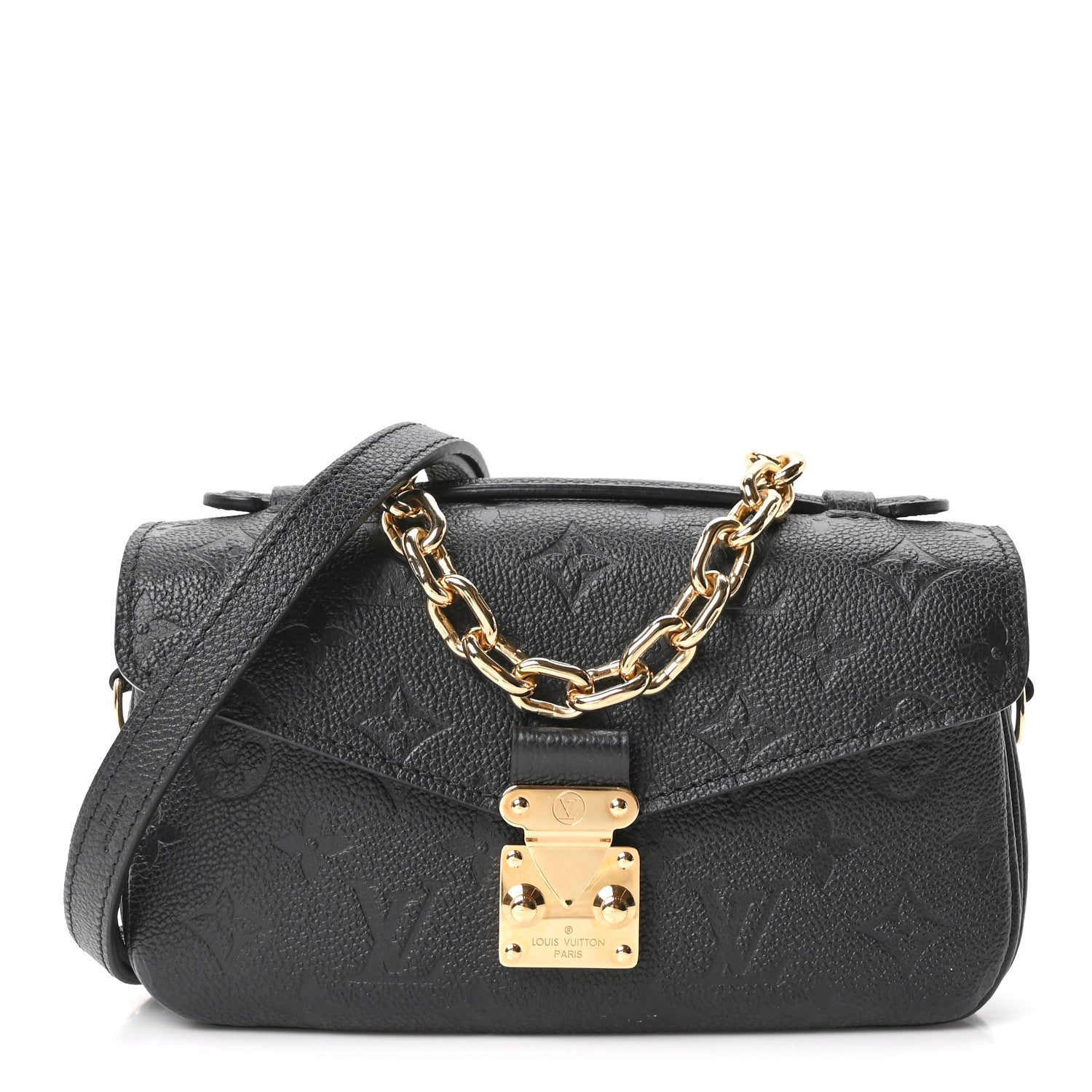 Louis Vuitton Empreinte Pochette Metis East West Black