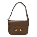 Gucci Azalea Calfskin Horsebit 1955 Shoulder Bag Brown Sugar