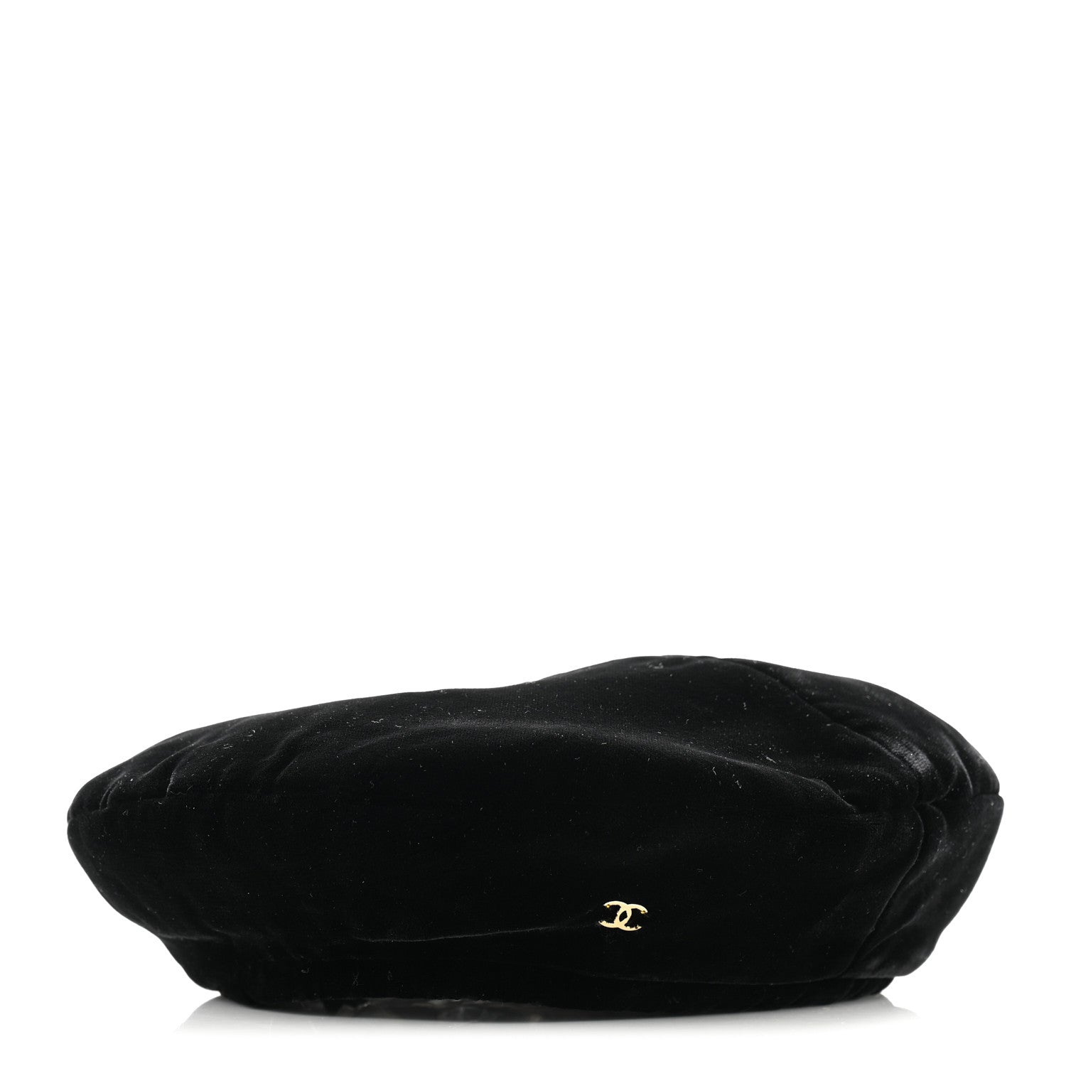Chanel Velvet Beret Hat S Black