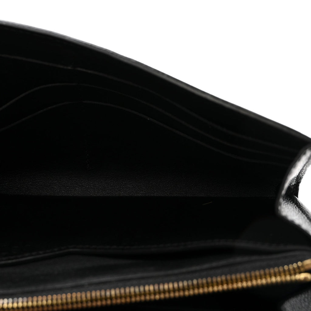 Louis Vuitton Monogram Cuir Plume Very Wallet Black