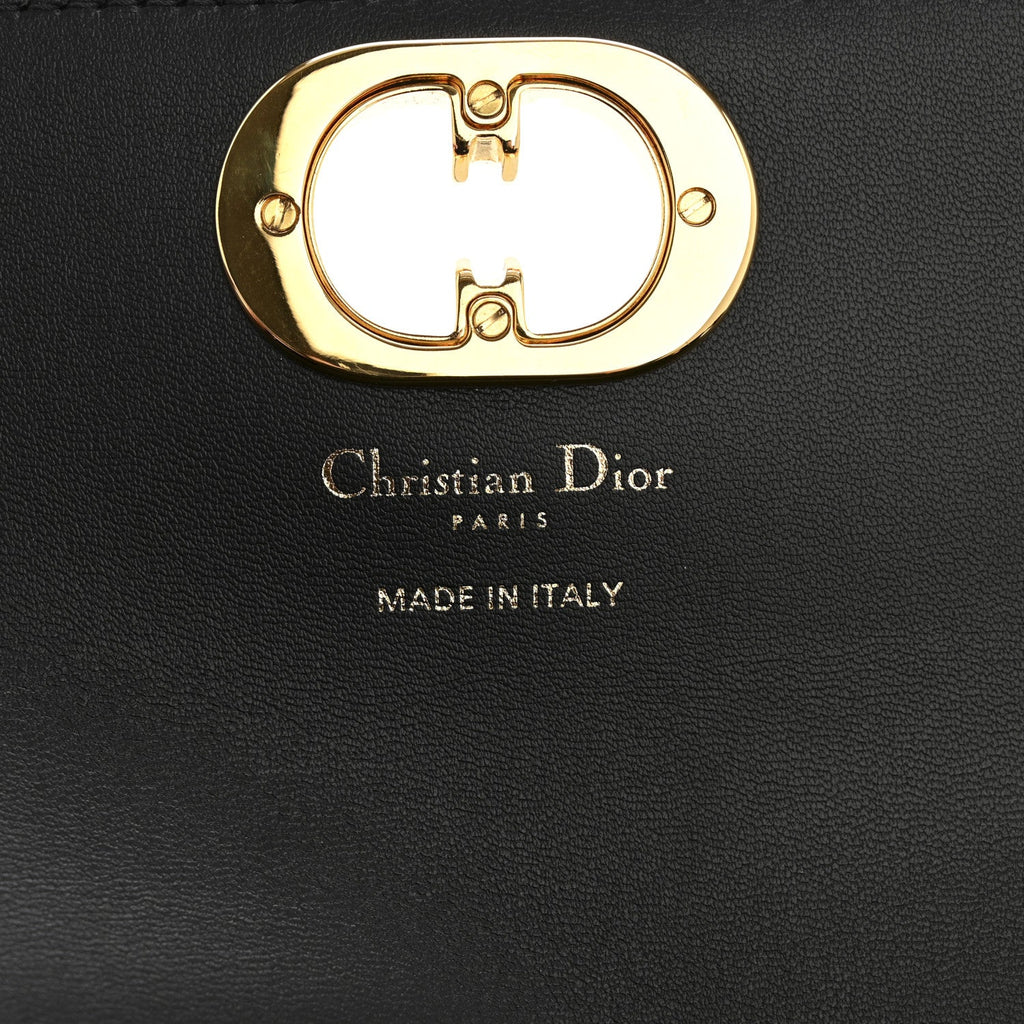 Christian Dior Box Calfskin 30 Montaigne Avenue Pouch Black