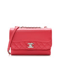 Chanel Calfskin Mini Tramezzo Flap Red