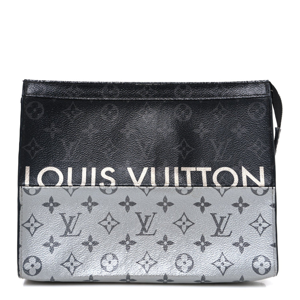 Louis Vuitton Monogram Eclipse Split Pochette Voyage MM