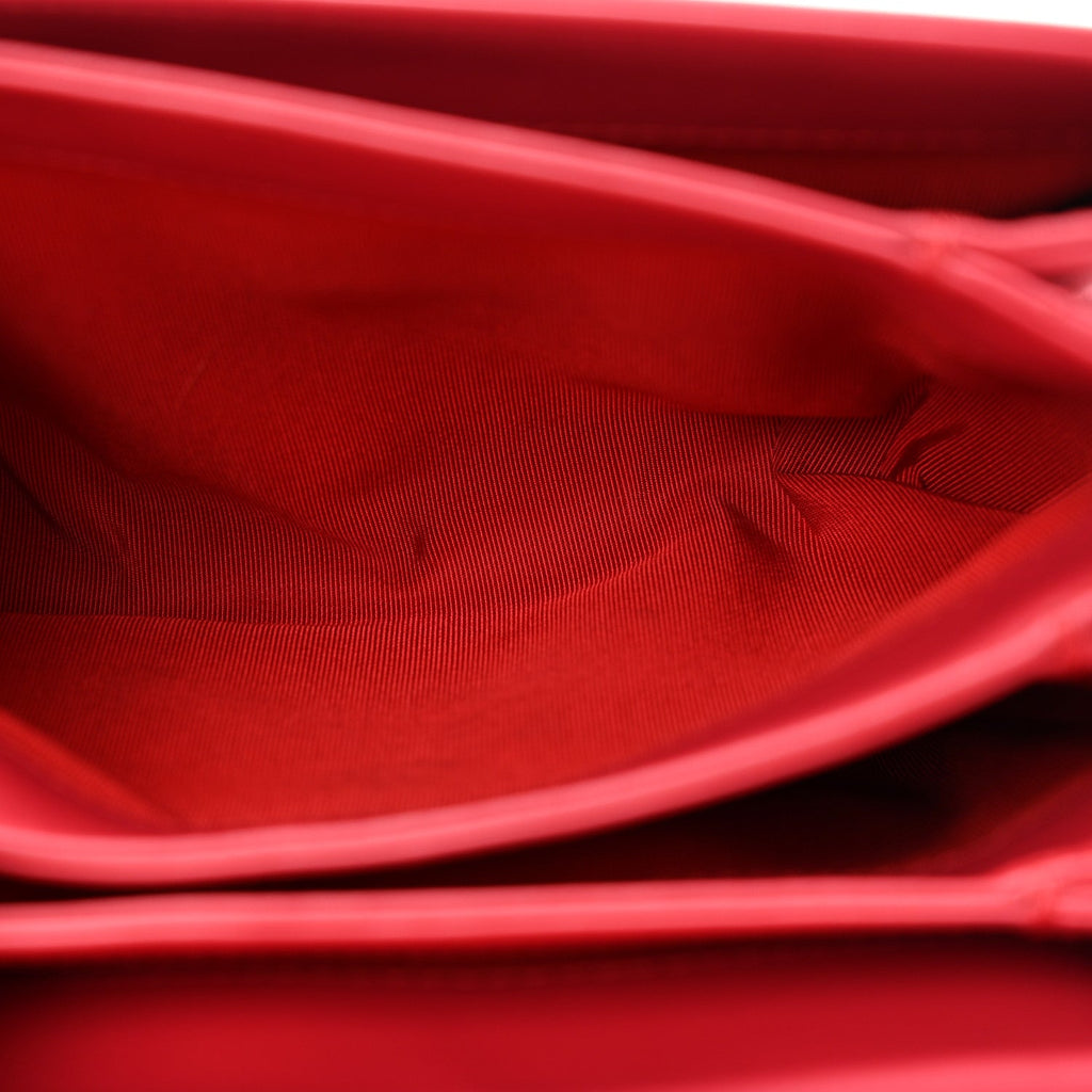 Chanel Calfskin Mini Tramezzo Flap Red