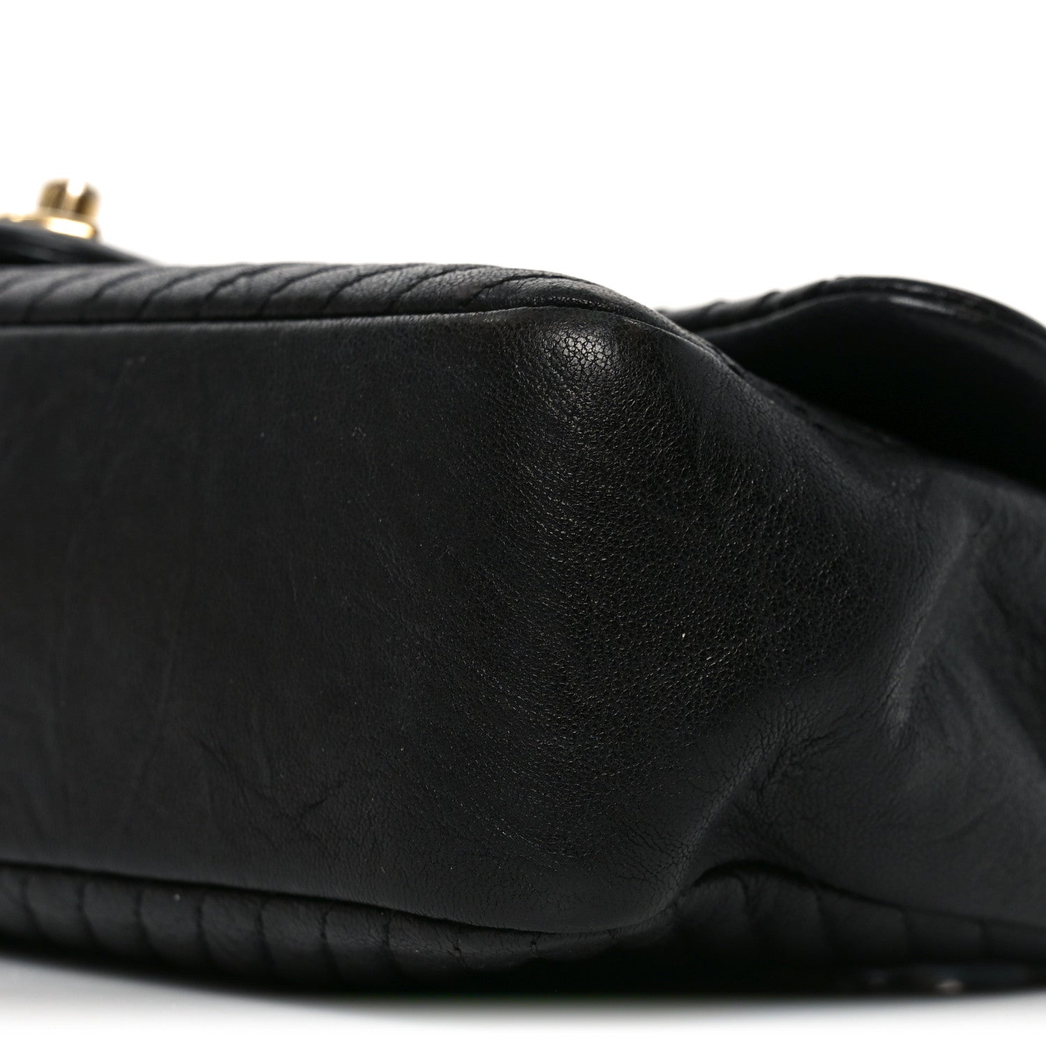 Chanel Calfskin Chevron Quilted Medium Surpique Flap Black