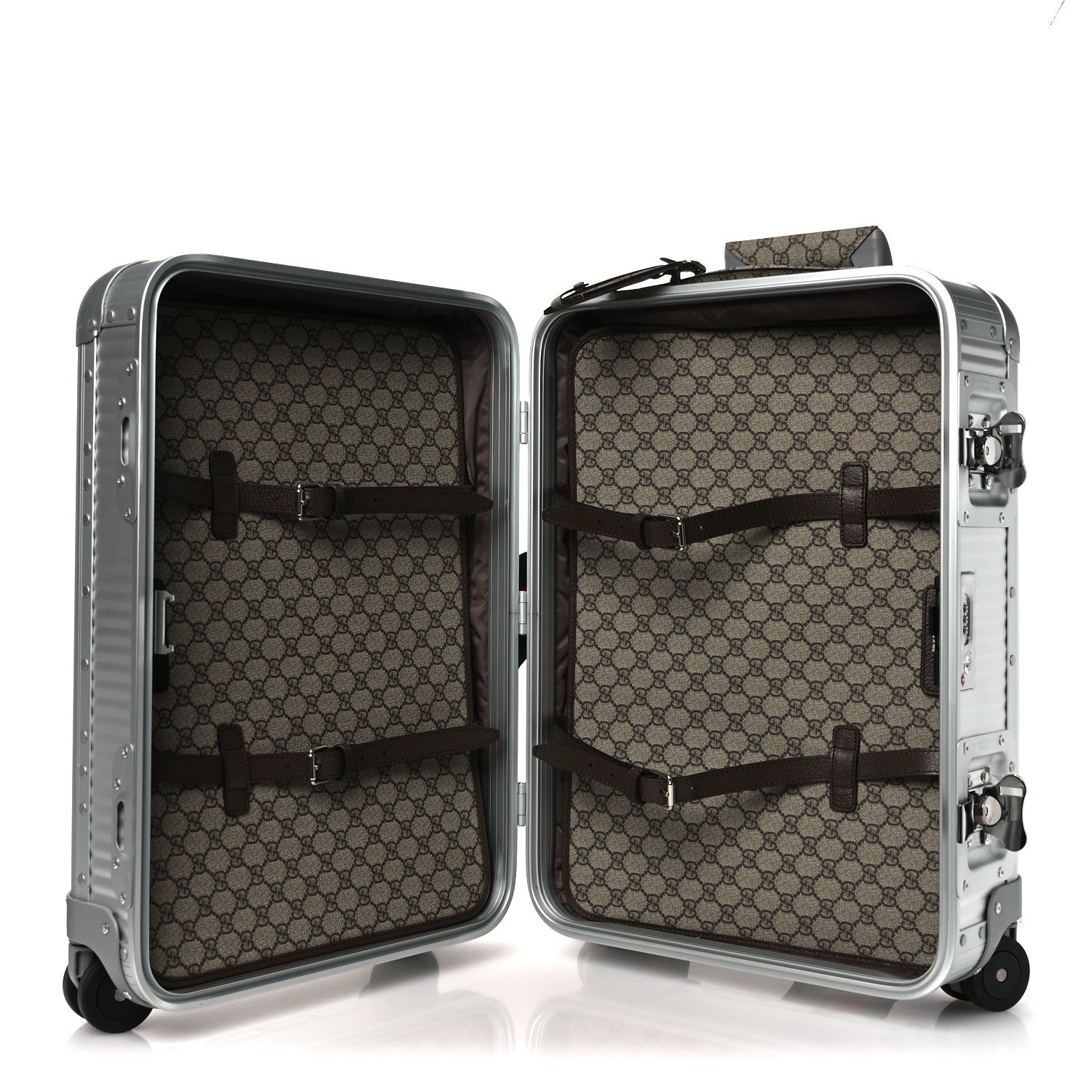 Gucci Aluminum Web Porter Cabin Plus Trolley