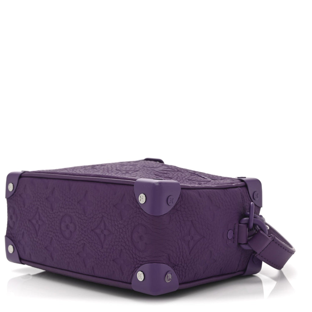 Louis Vuitton Taurillon Monogram Mini Soft Trunk Black Purple Night