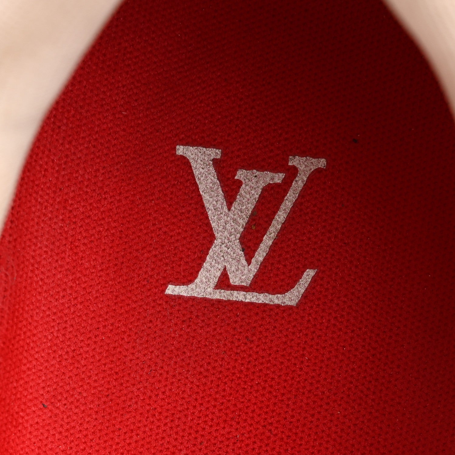 Louis Vuitton Jacquard Velvet Monogram Mens LV Trainer Sneakers 8 Red
