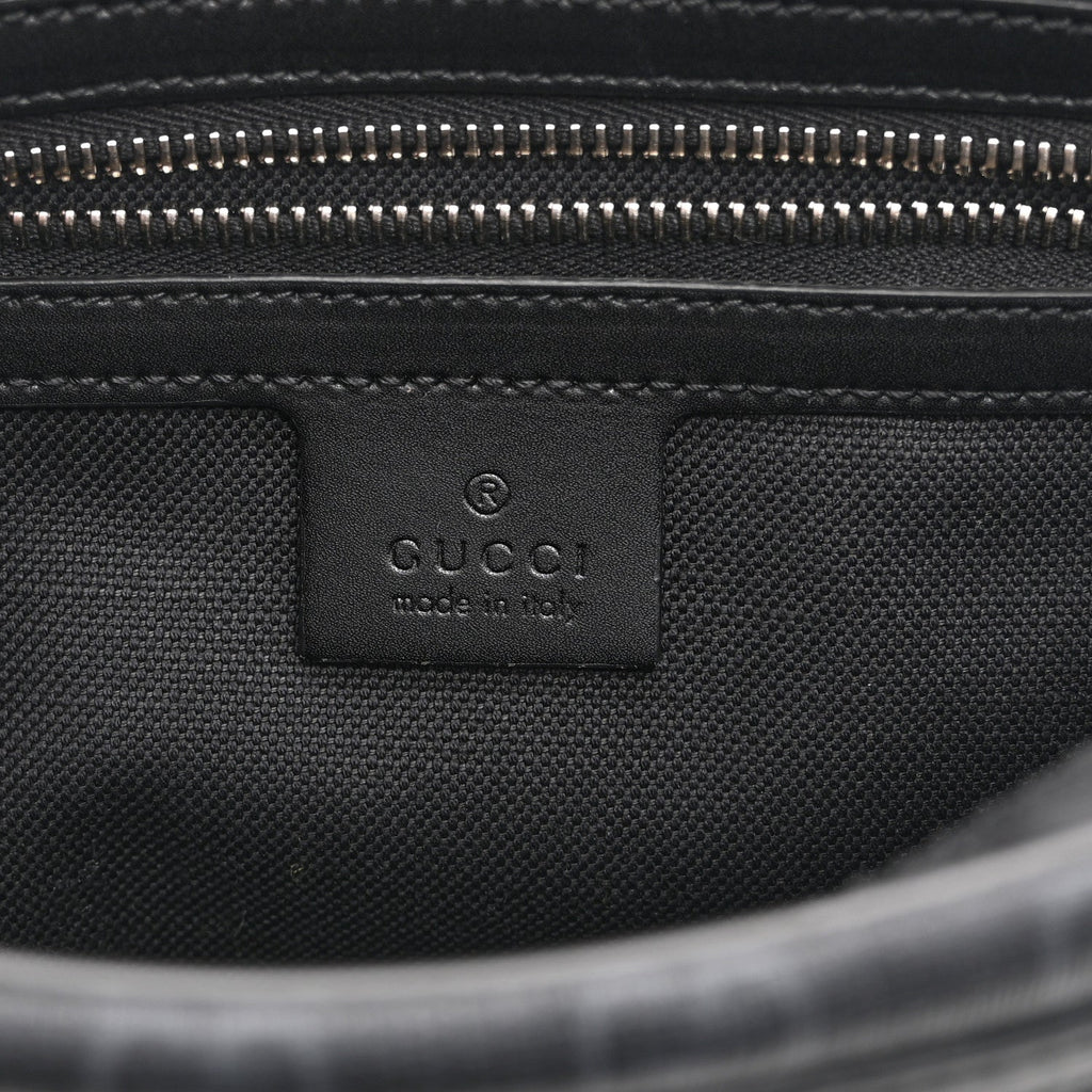 Gucci Soft GG Supreme Monogram Web Belt Bag Black Grey