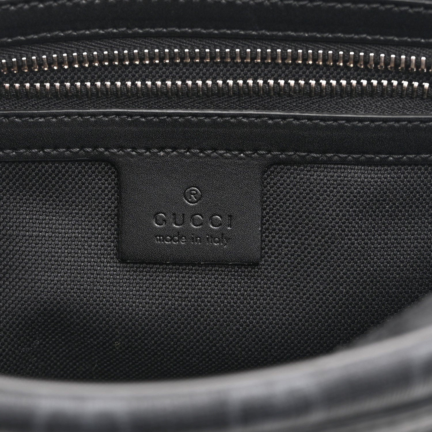 Gucci Soft GG Supreme Monogram Web Belt Bag Black Grey