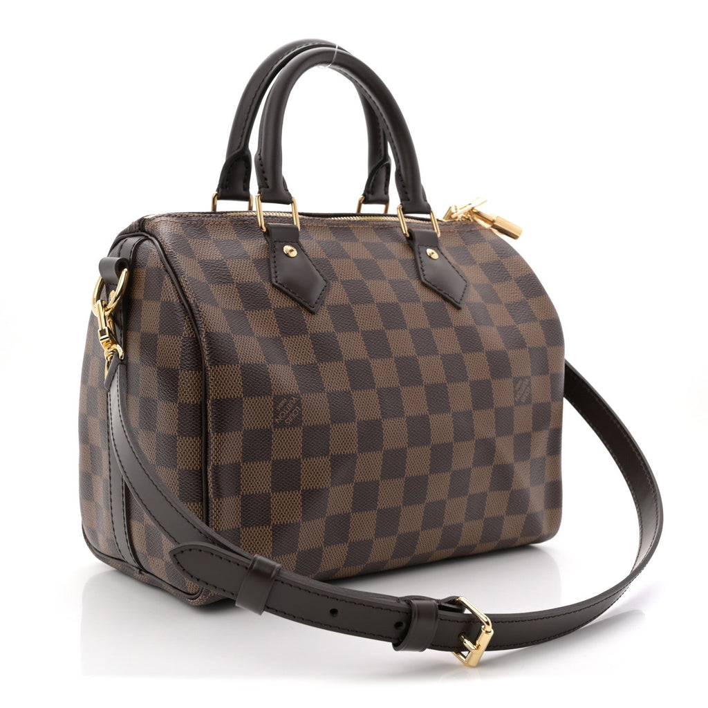 Louis Vuitton Damier Ebene Speedy Bandouliere 25