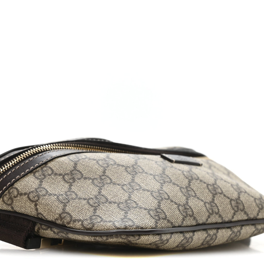 Gucci GG Supreme Monogram Belt Bag Dark Brown