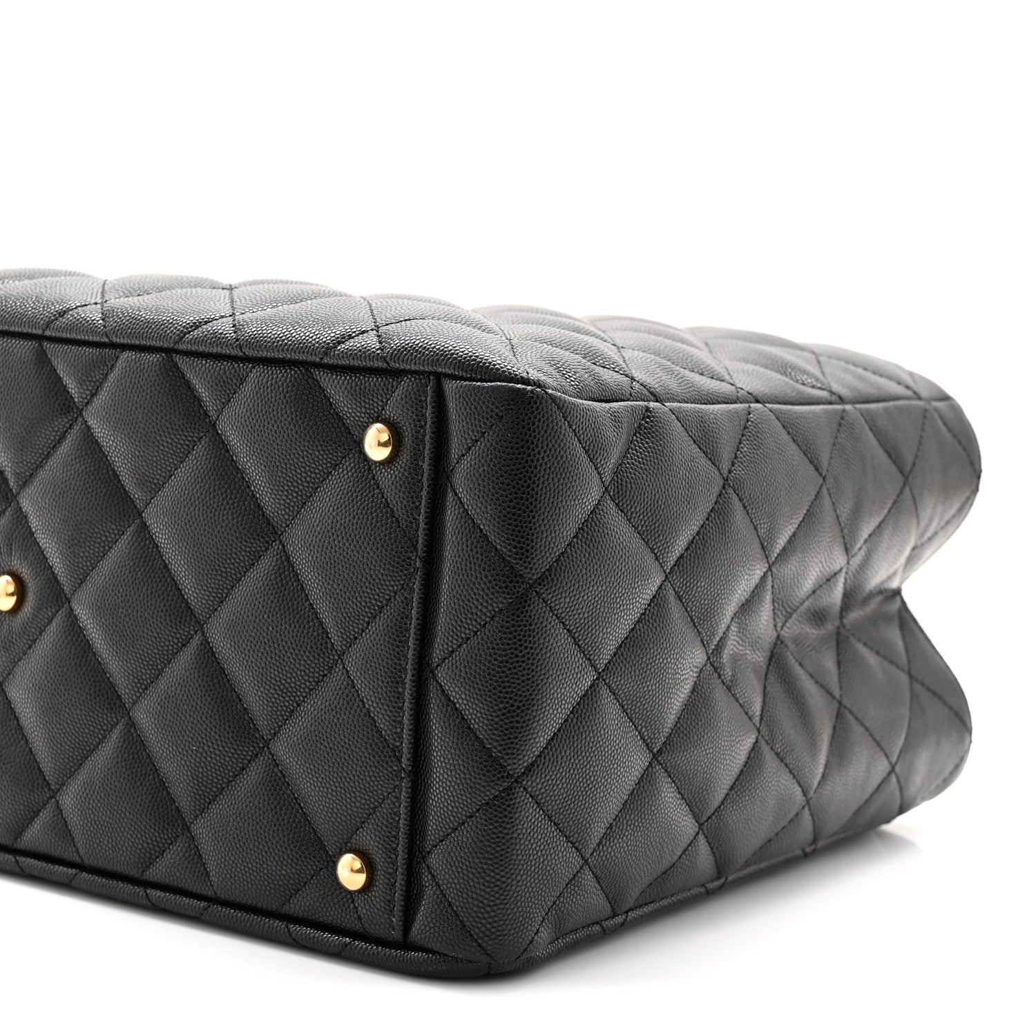 Chanel Caviar Quilted Small Shopping Tote Black