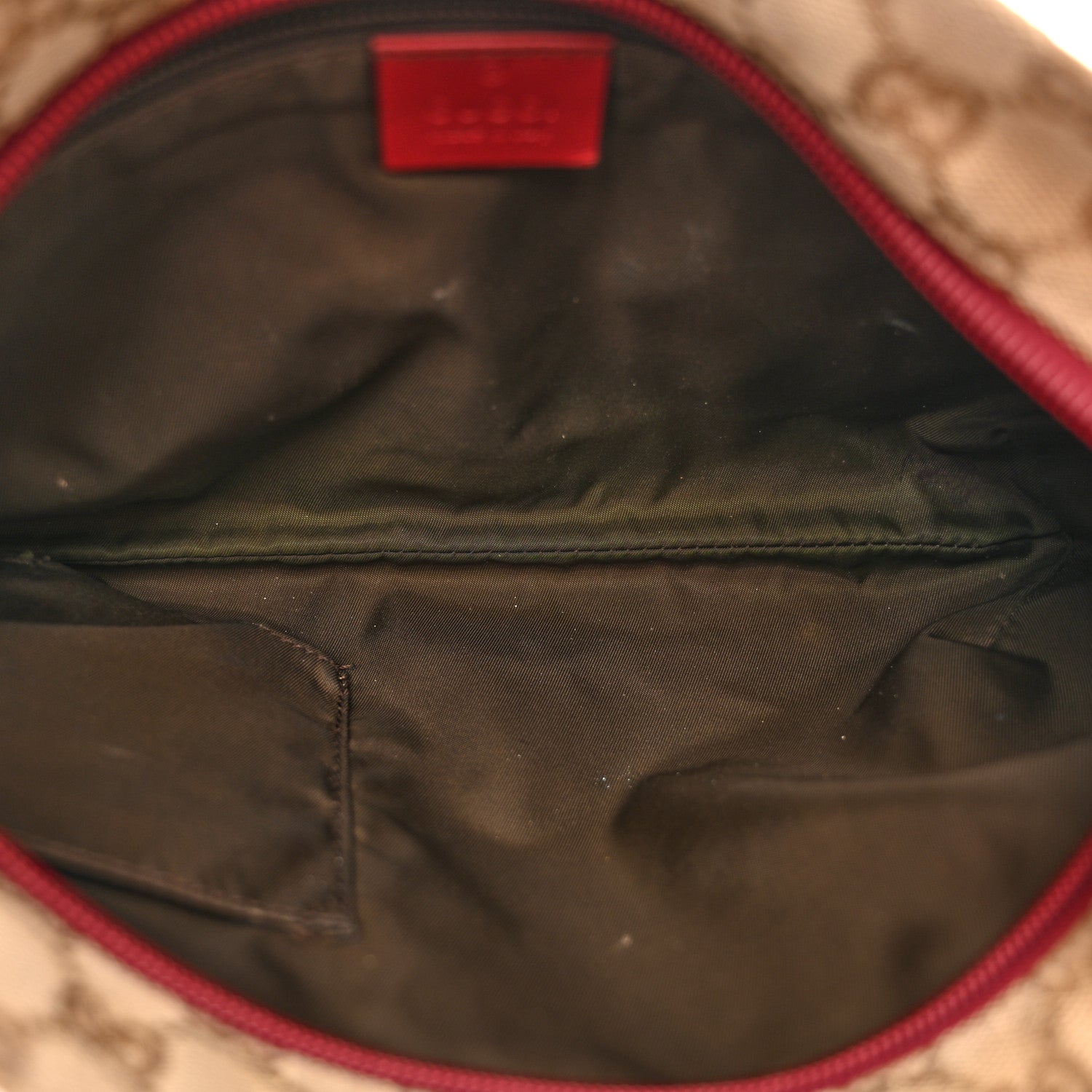 Gucci Monogram Web Small Flat Messenger Crossbody Pink Gold