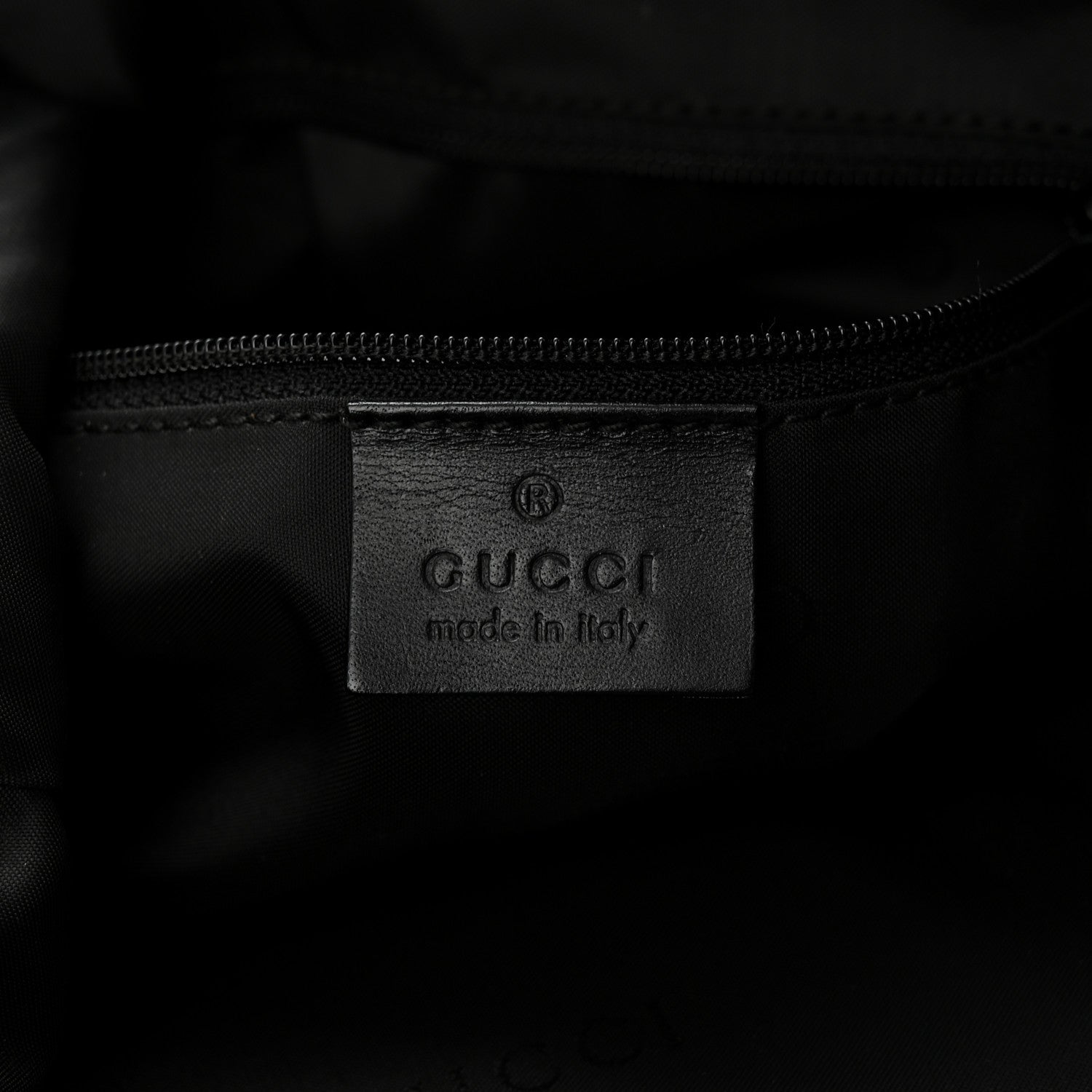 Gucci Nylon Bamboo Hobo Black
