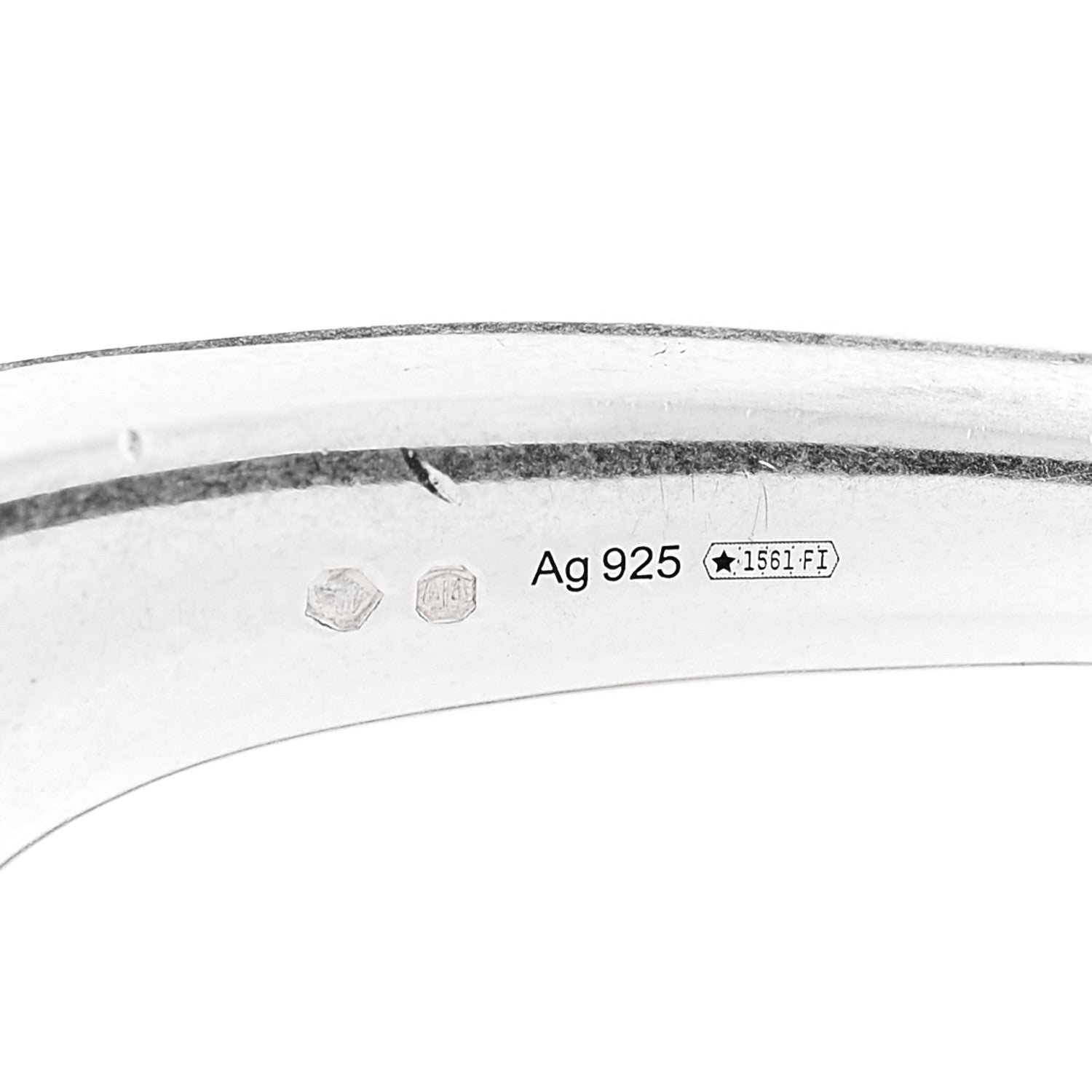 Gucci Sterling Silver Calfskin Horsebit Bracelet