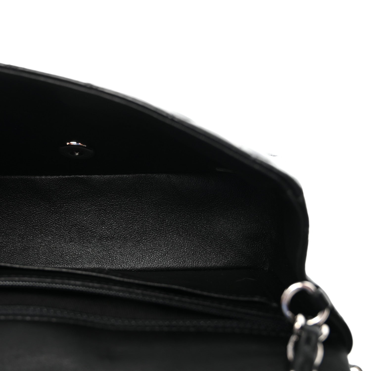 Chanel Lambskin Quilted Mini Rectangular Flap Black