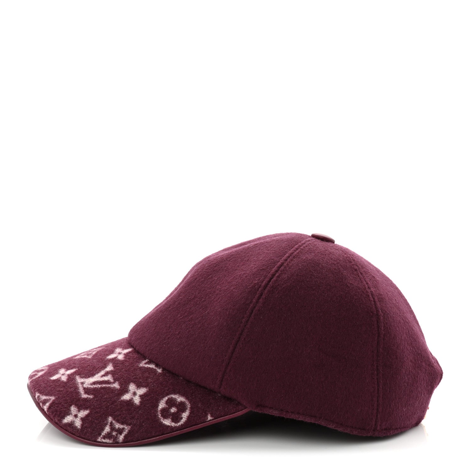 Louis Vuitton Wool Silk Monogram Endless Cap L Bordeaux