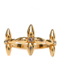 Louis Vuitton Metal Louisette Signature Ring S Gold