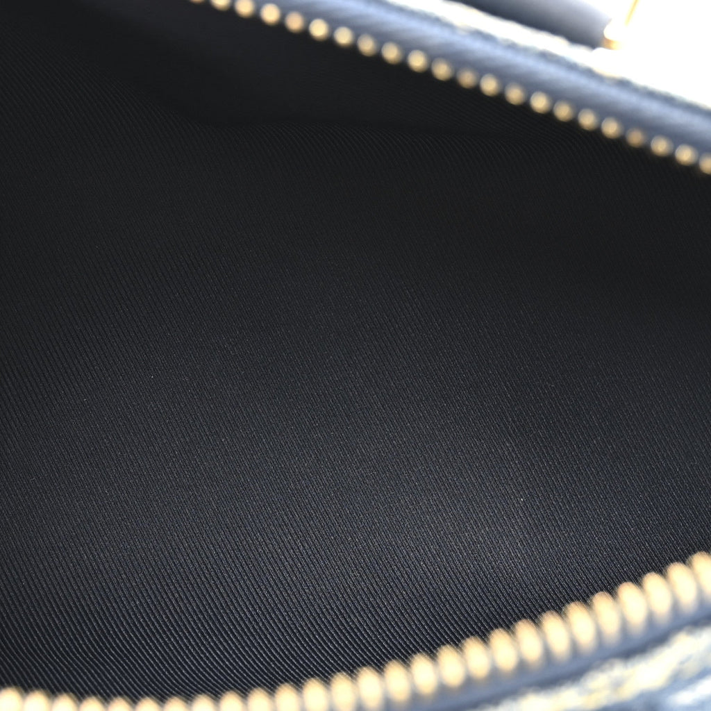 Louis Vuitton X NIGO Taurillon Monogram Denim Drip Keepall XS Blue