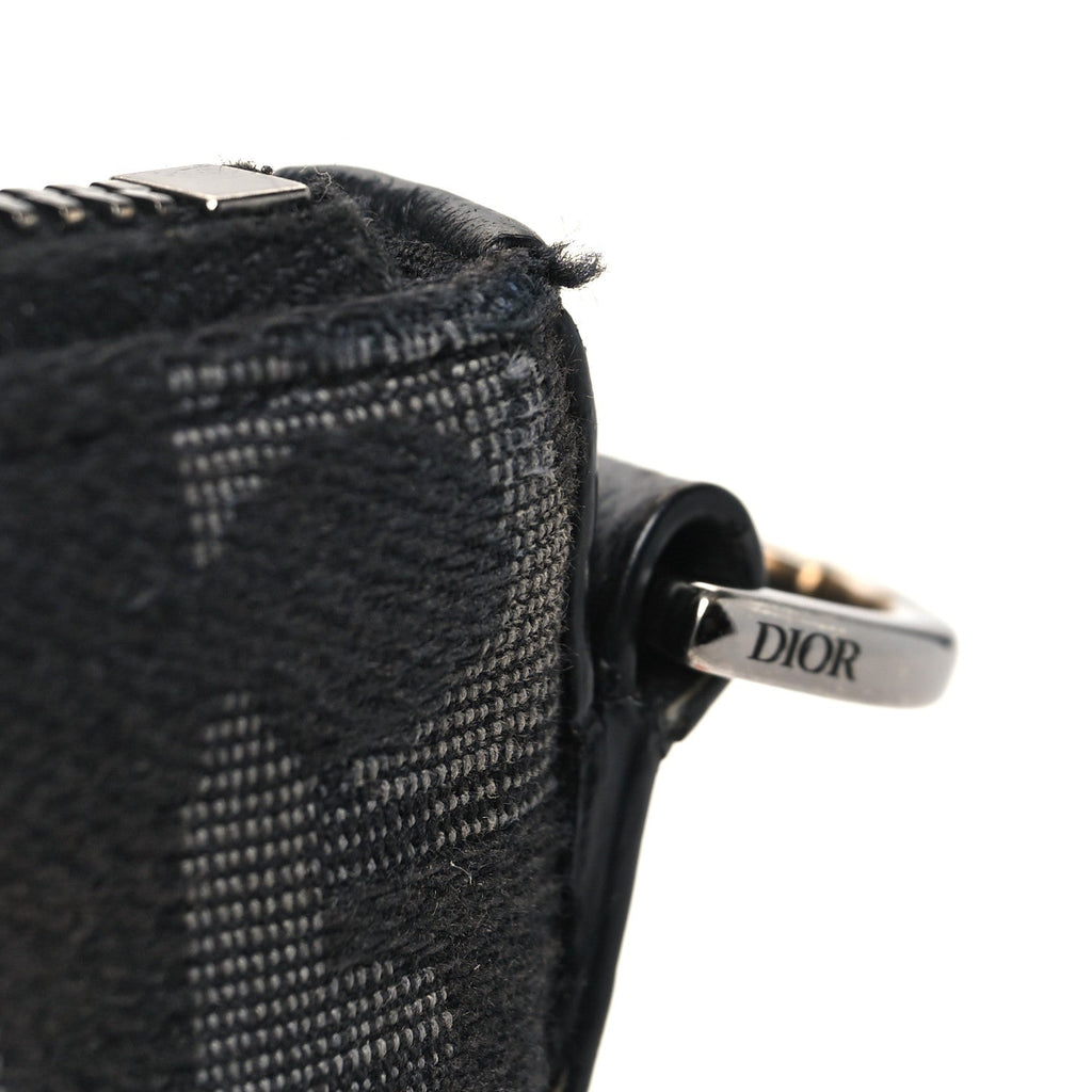 Christian Dior Maxi Oblique Jacquard Weekender 25 Black