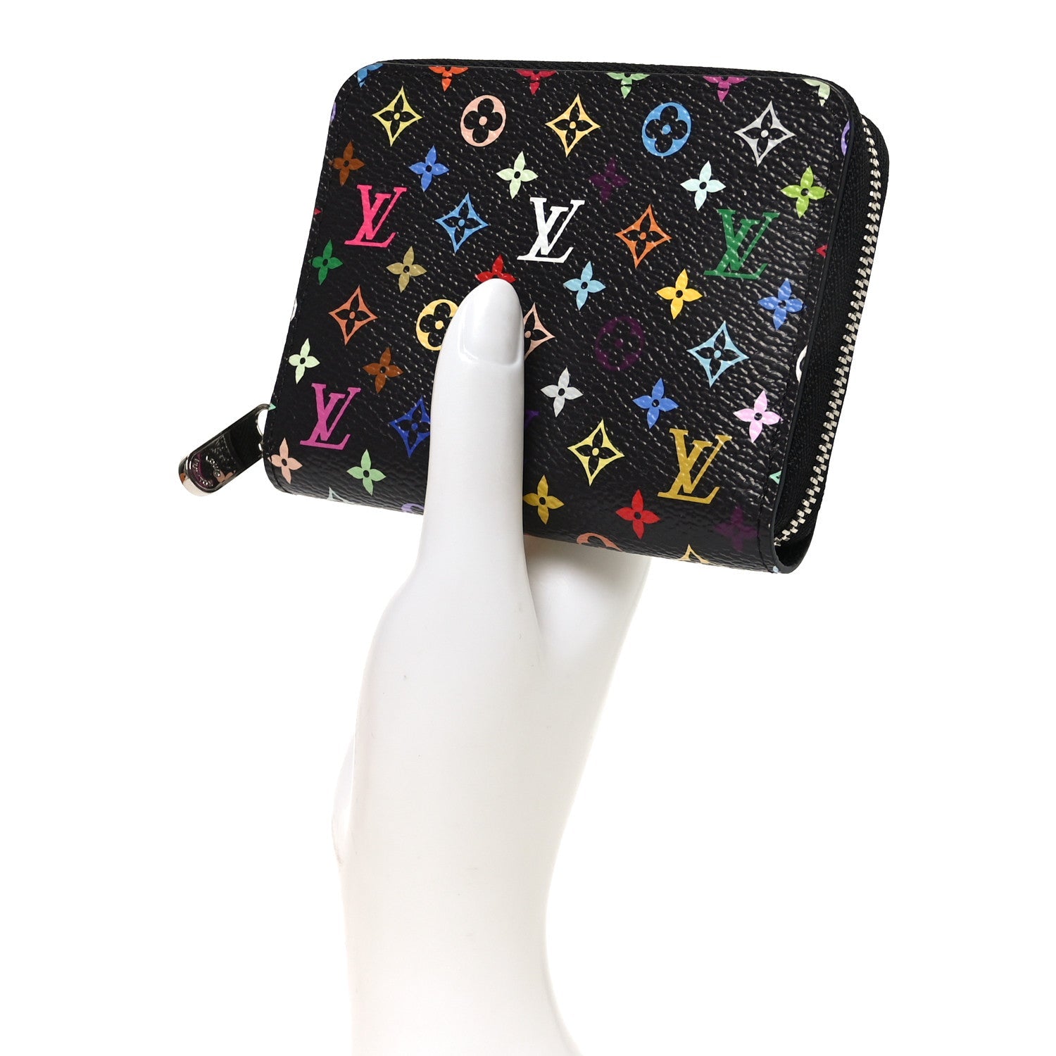 Louis Vuitton LV x TM Monogram Multicolor Zippy Coin Purse Black