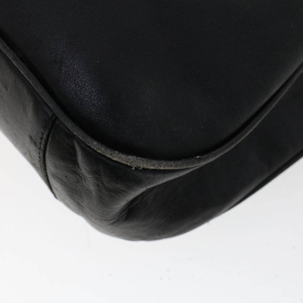 GUCCI Bamboo Shoulder Bag Leather 2way Black  46000