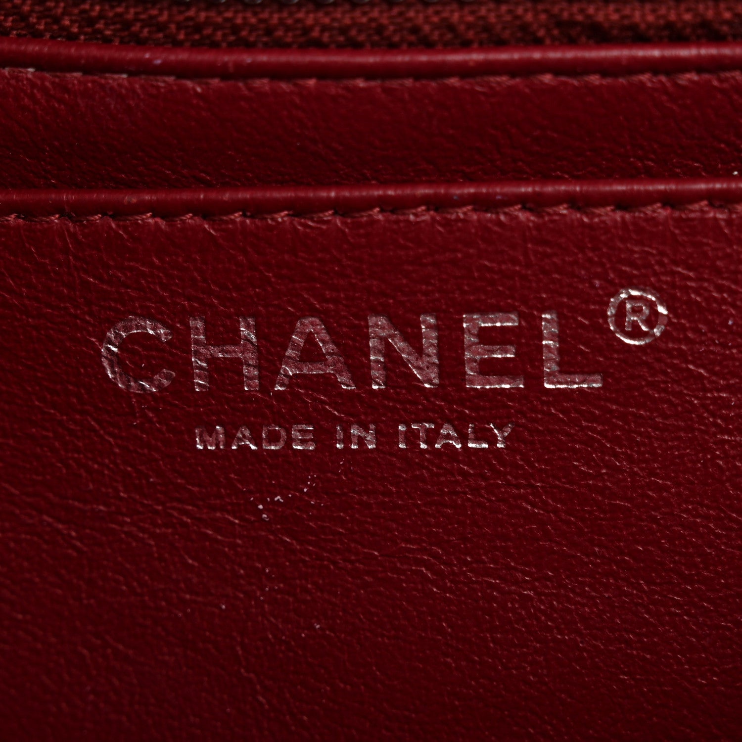 Chanel Caviar Quilted Jumbo Double Flap Dark Red