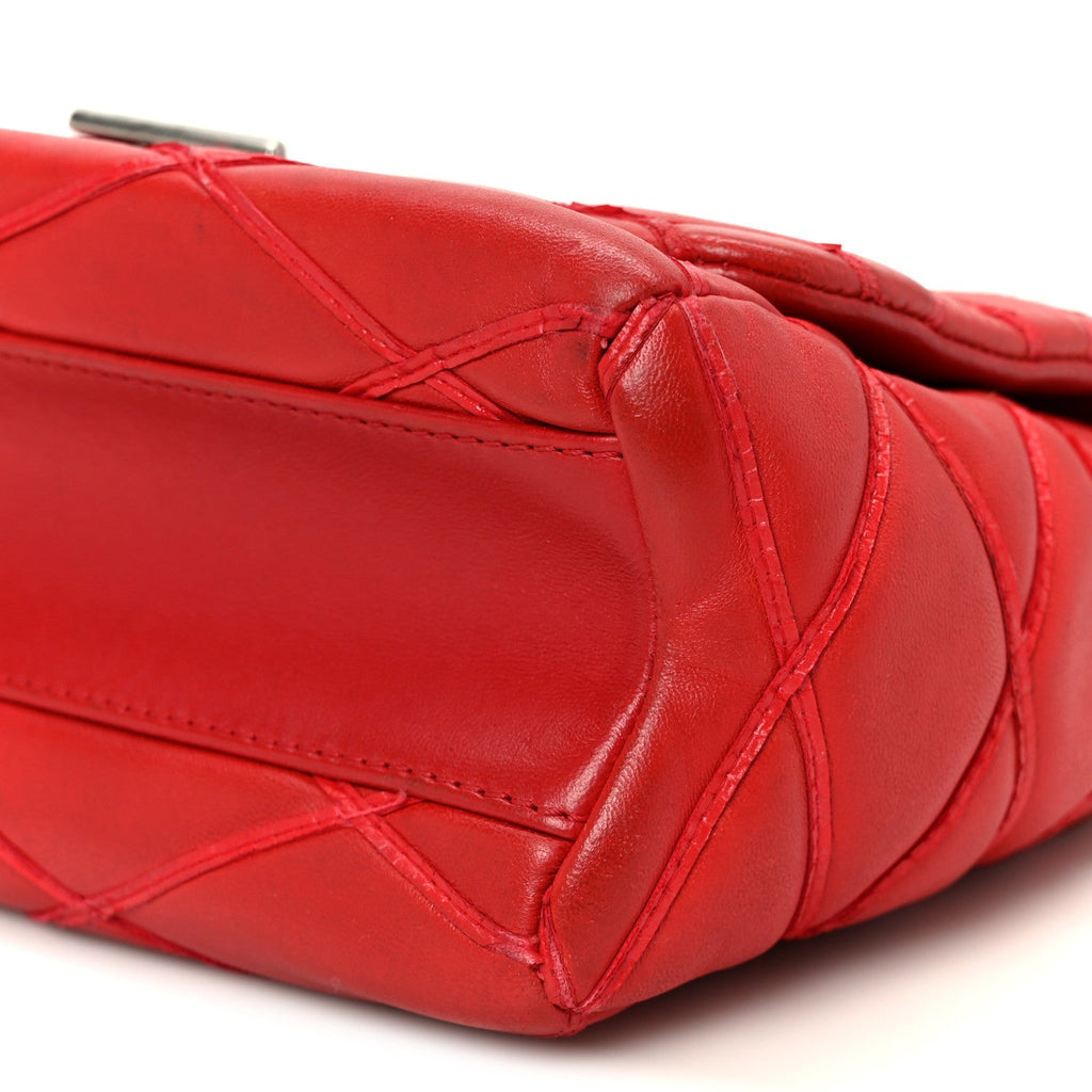 Louis Vuitton Lambskin Malletage GO-14 PM Red