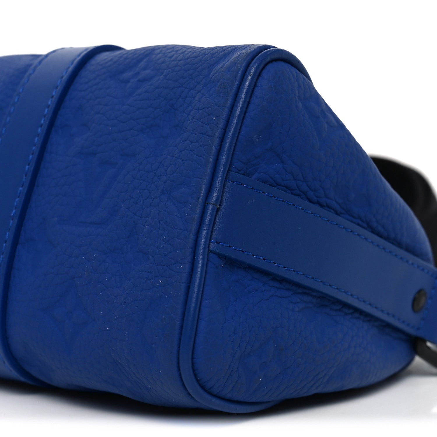 Louis Vuitton Monogram Taurillon Keepall Bandouliere 25 Racing Blue