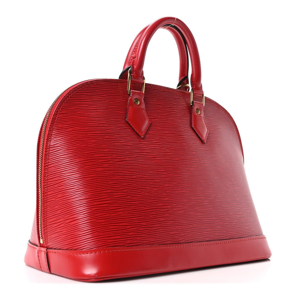 Louis Vuitton Epi Alma PM Castillan Red
