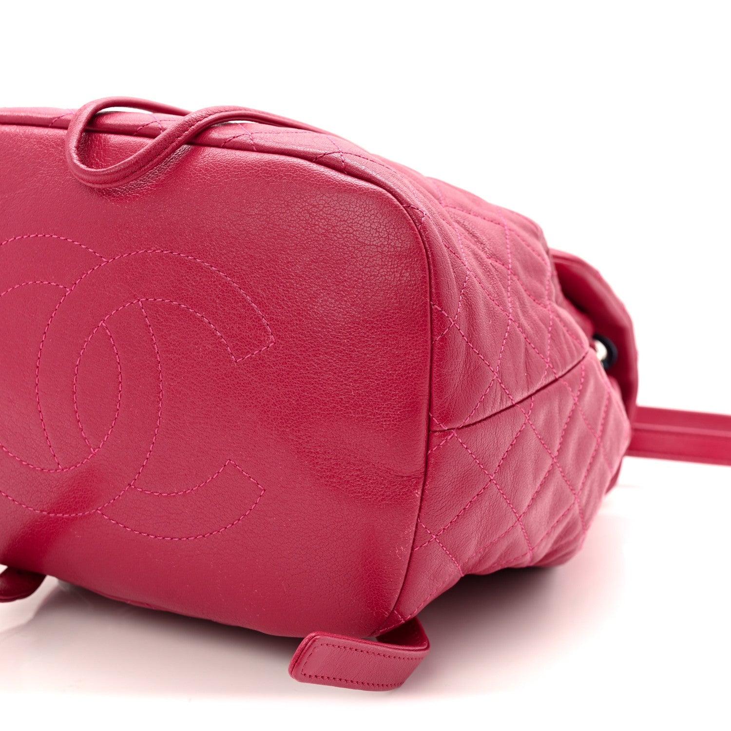 Chanel Calfskin Quilted Small Urban Spirit Backpack Dark Pink